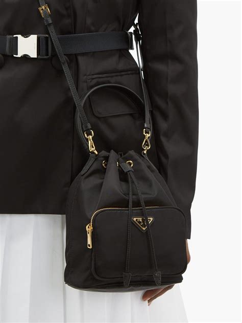 prada mini bucket bag nylon